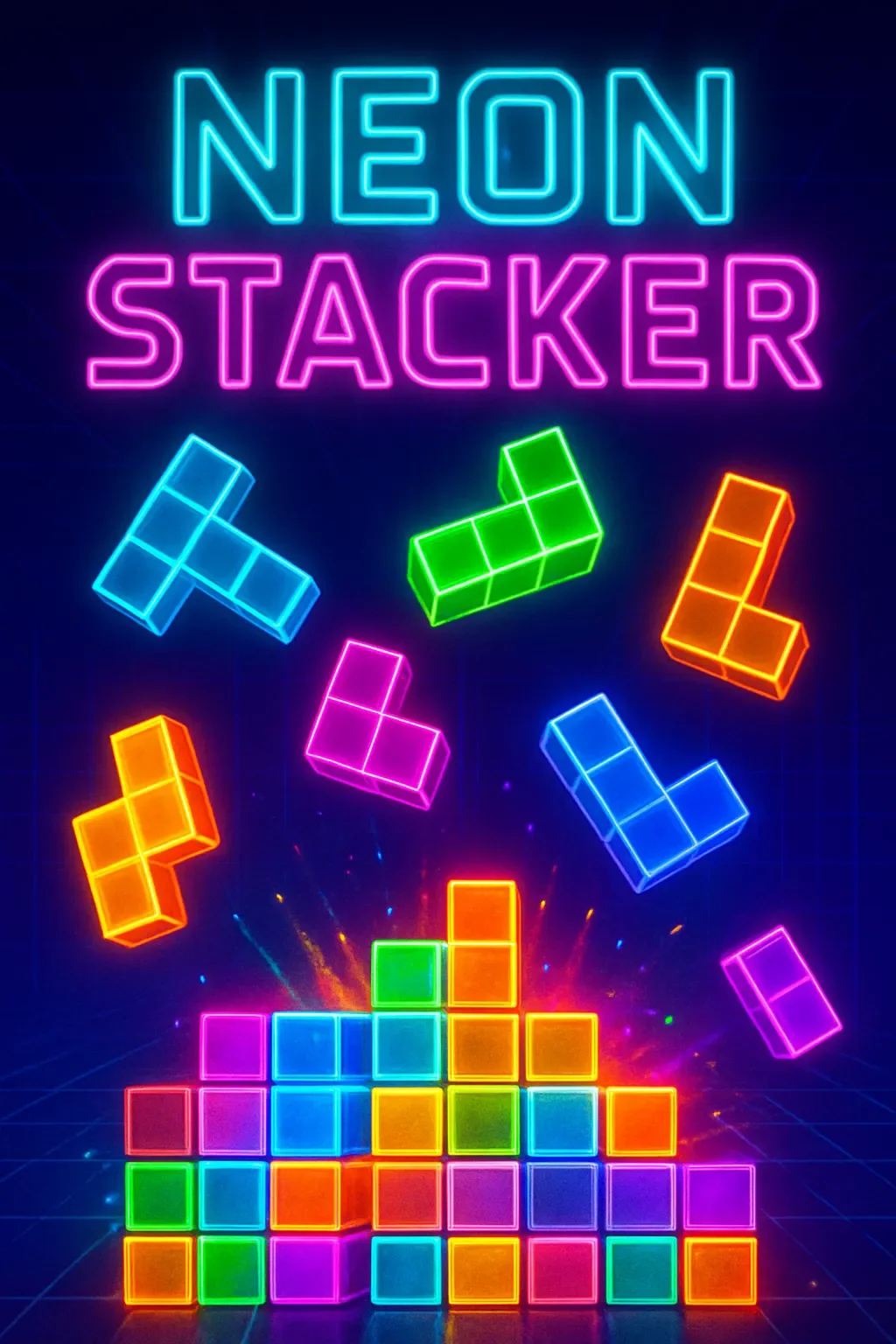 Neon Stacker | Astrocade