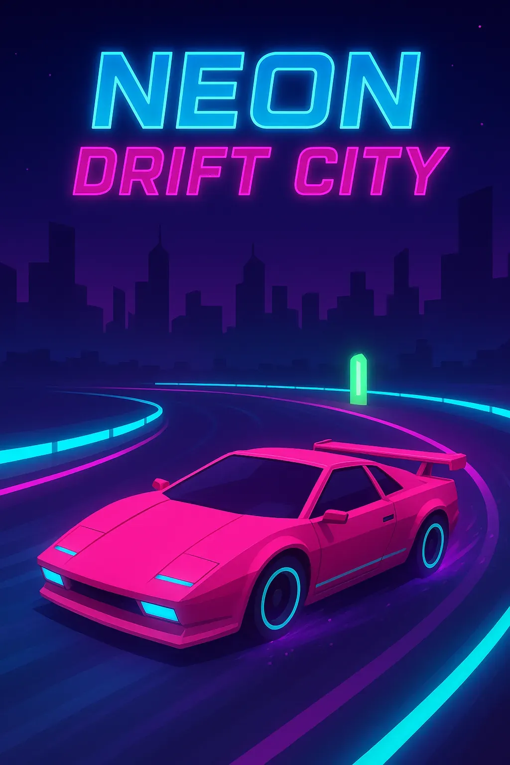 Neon Drift City | Astrocade
