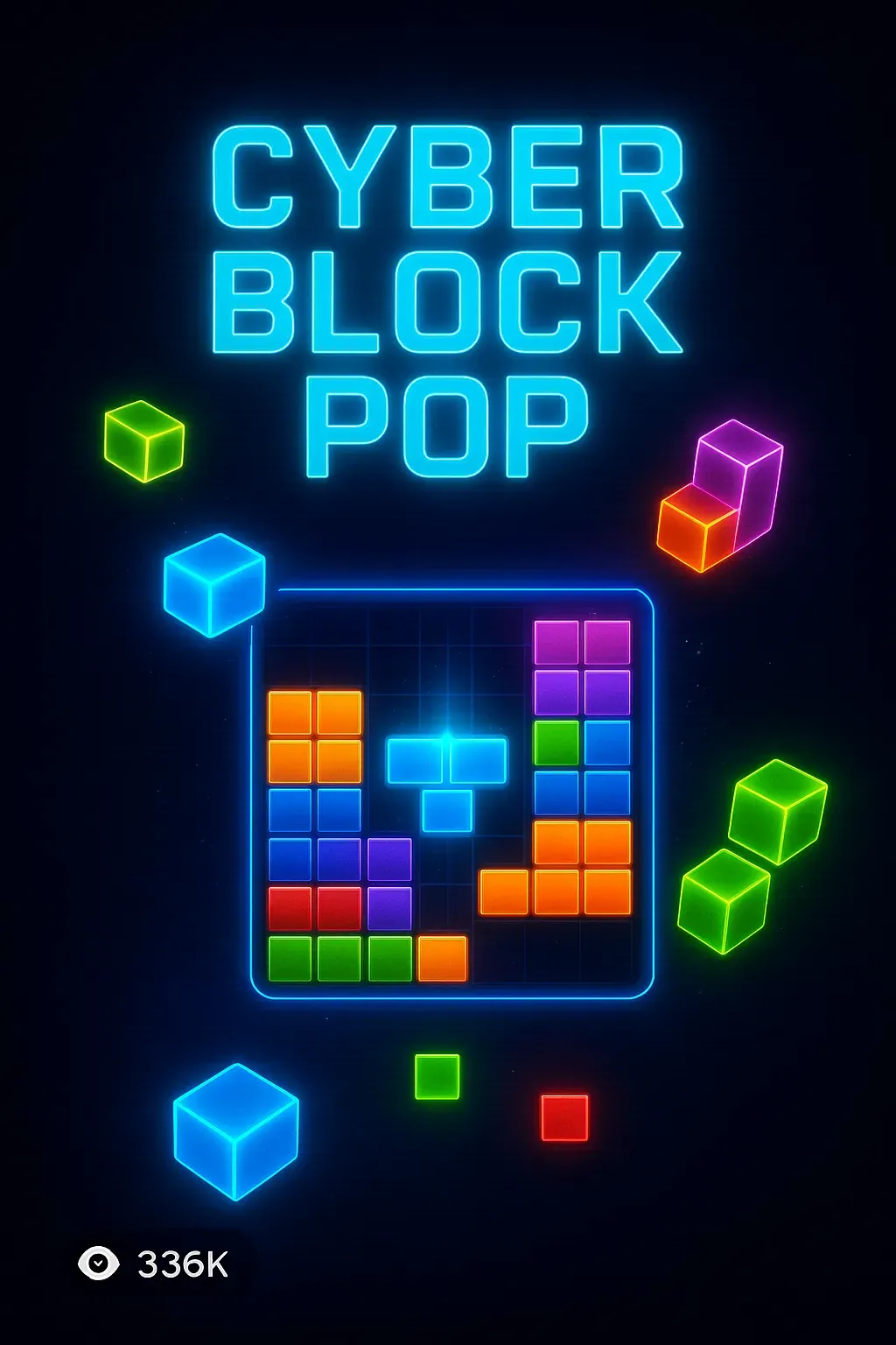 Cyber Block Pop | Astrocade