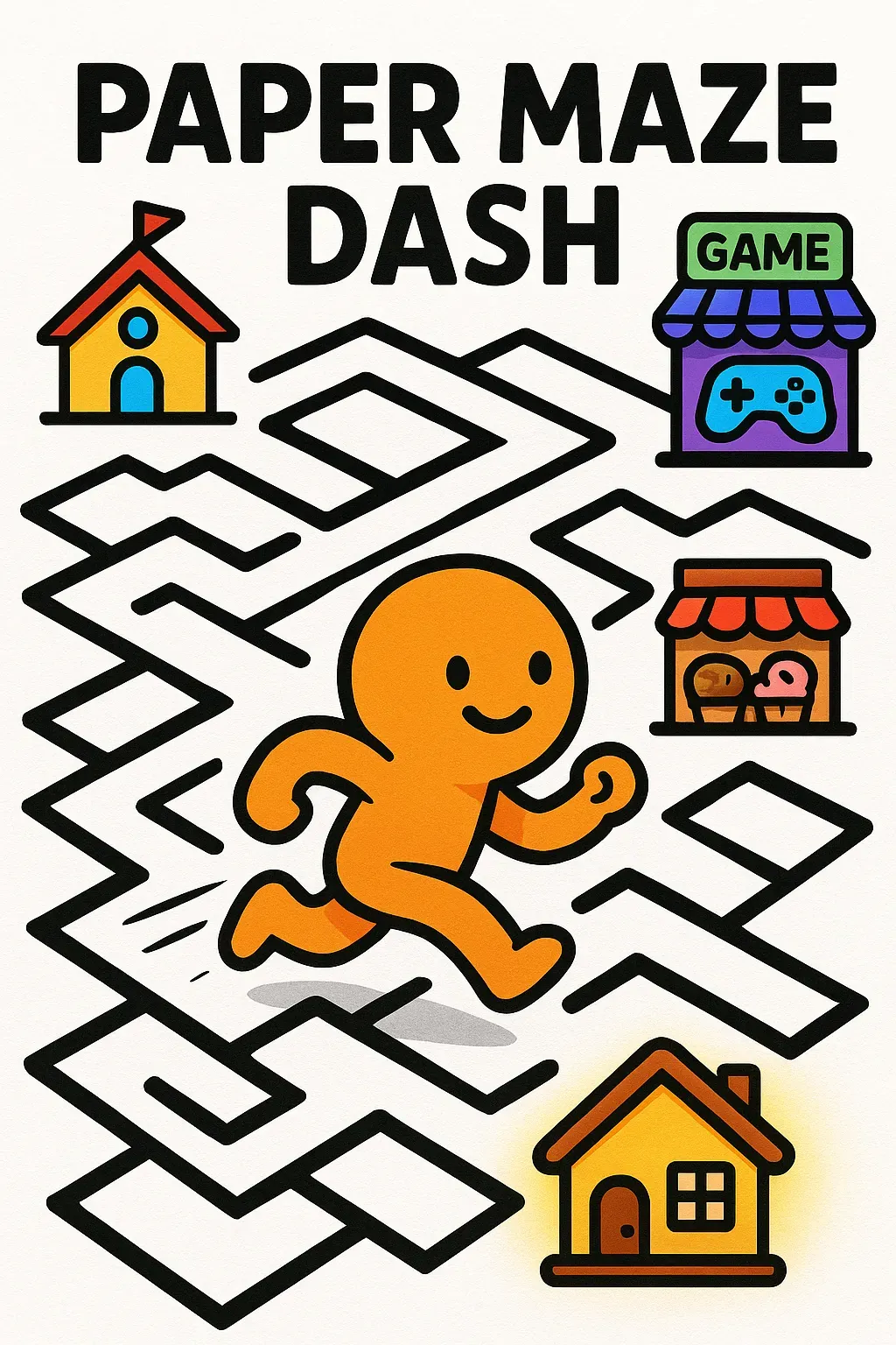 Paper Maze Dash | Astrocade