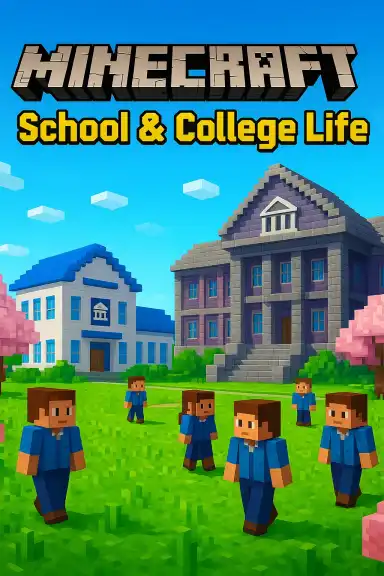 Minecraft school & college life by Star_astra