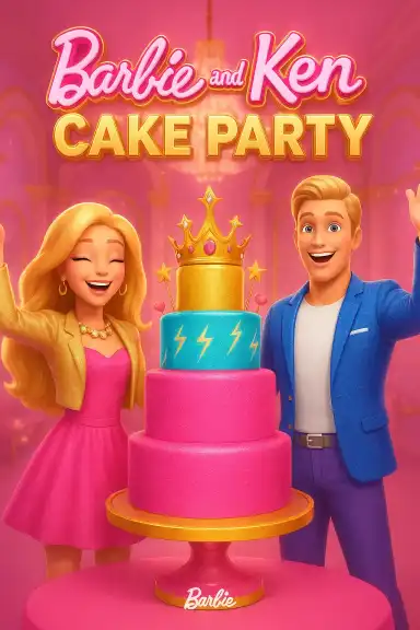 Barbie and Ken Cake Party by erika