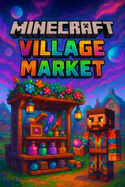 Minecraft village   market by ajitkpatel