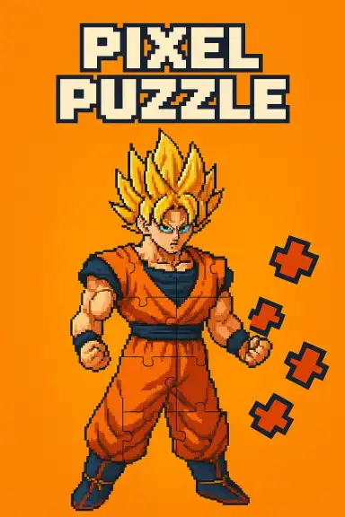 Dragon Ball Z Pixel Puzzle by SkulHunter