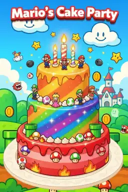 Mario’s Cake Party by erika
