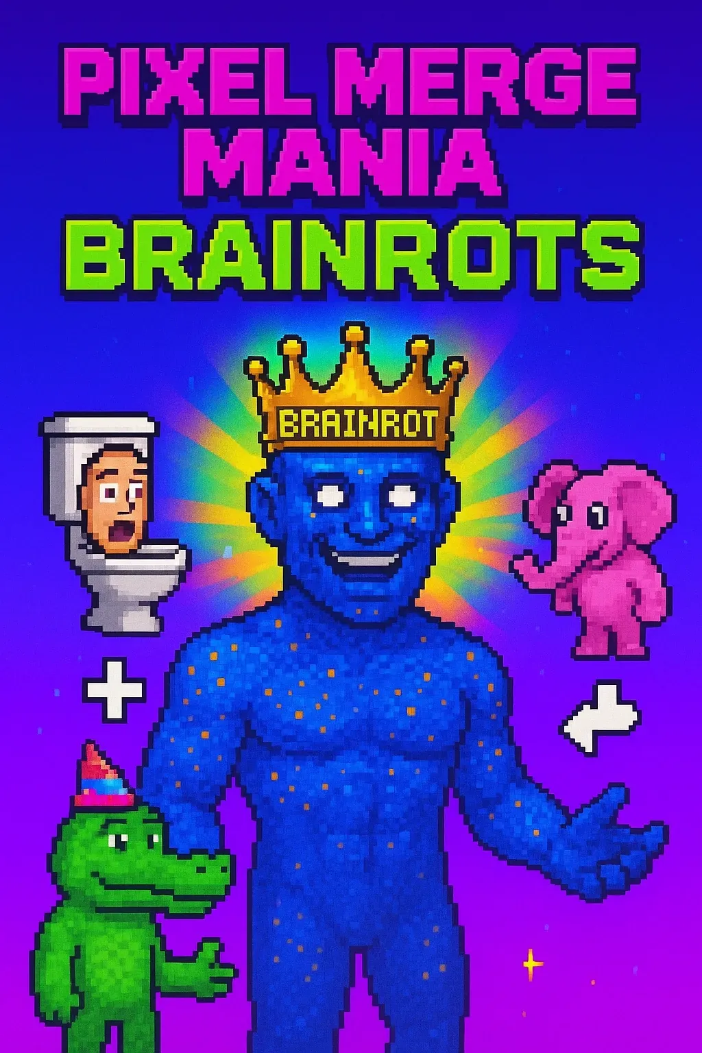 Pixel Merge Mania - Brainrots | Astrocade