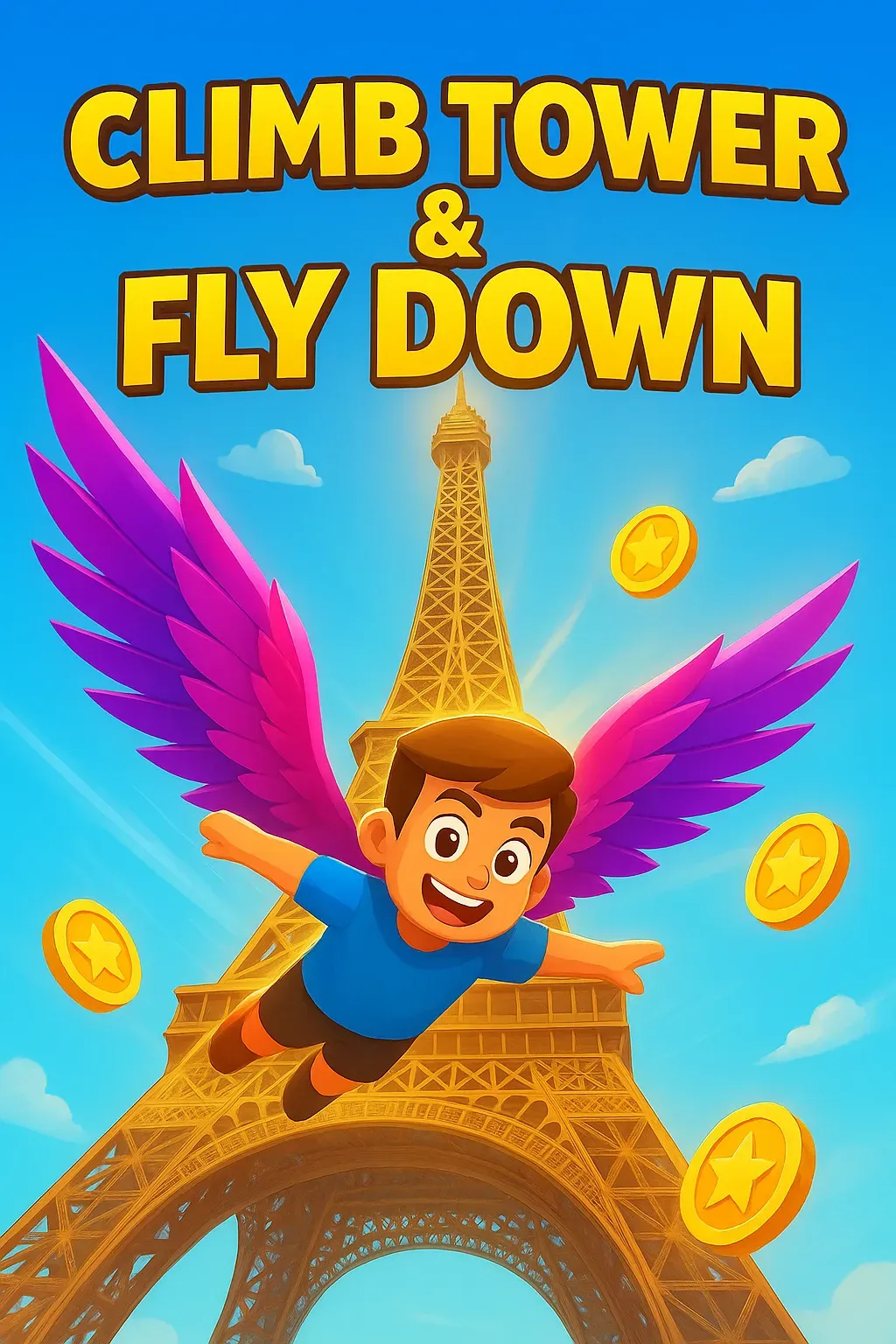 Climb Tower & Fly Down | Astrocade