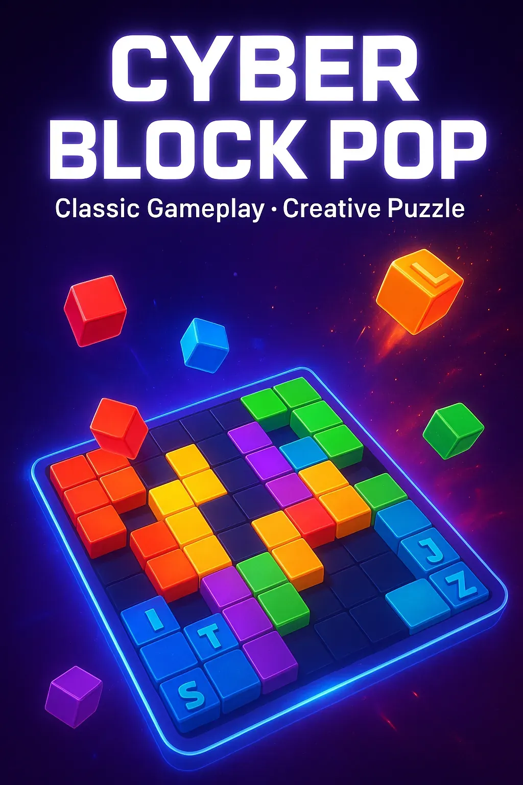 Cyber Block Pop | Astrocade