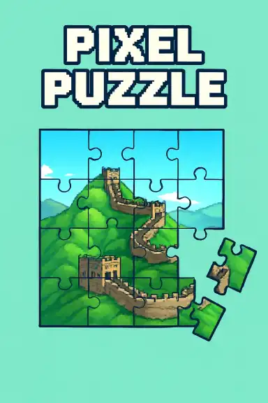 Asian Landmarks Pixel Puzzle | Astrocade