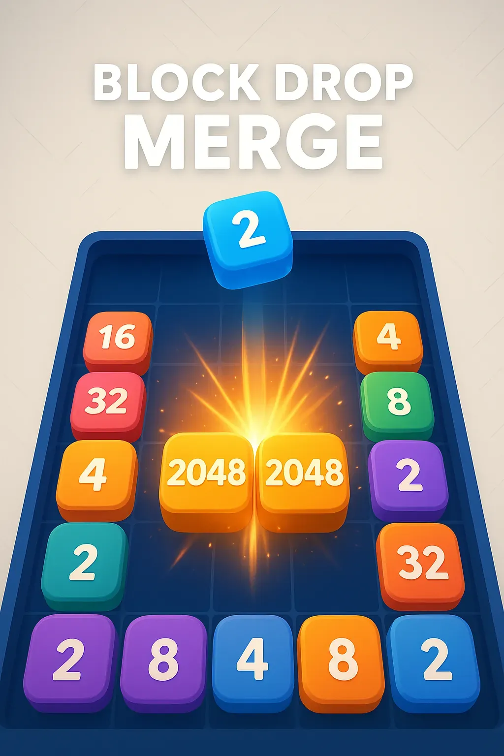 Block Drop Merge | Astrocade