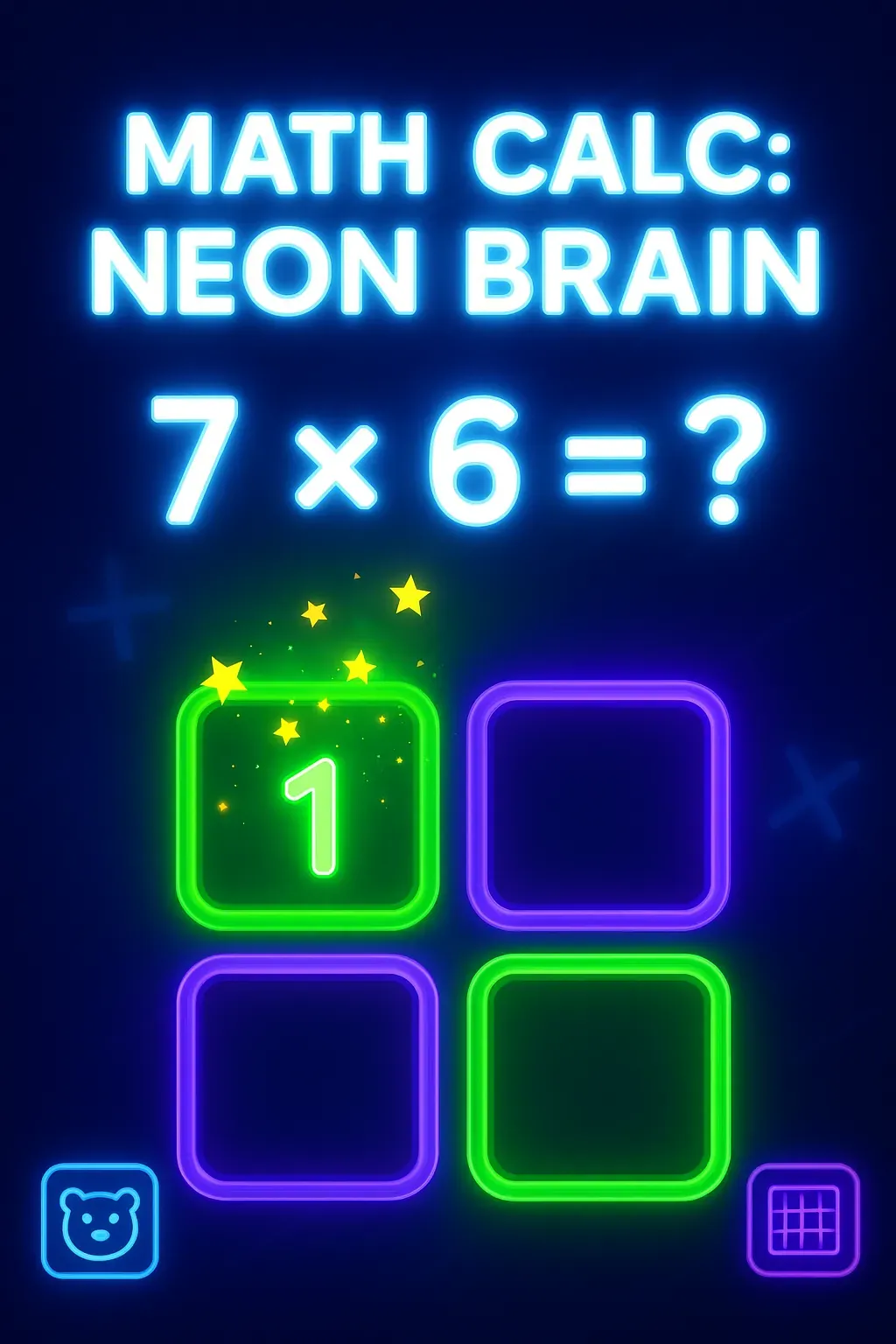 Math Calc: Neon Brain | Astrocade