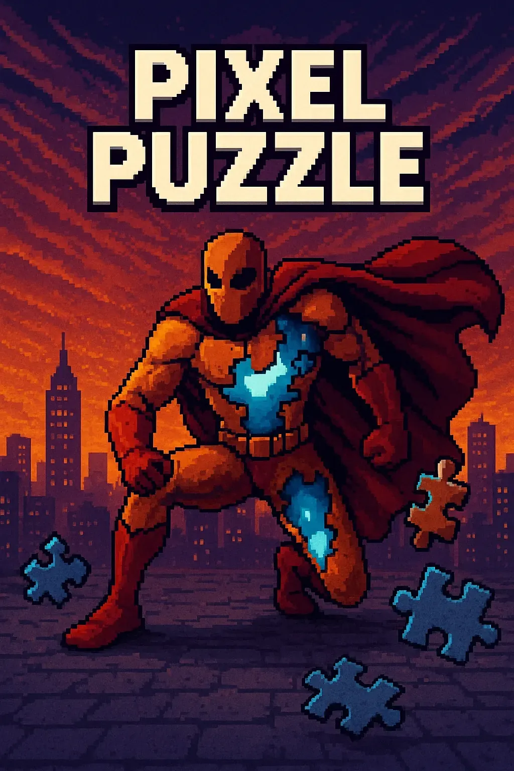 Superhero Pixel Puzzle | Astrocade